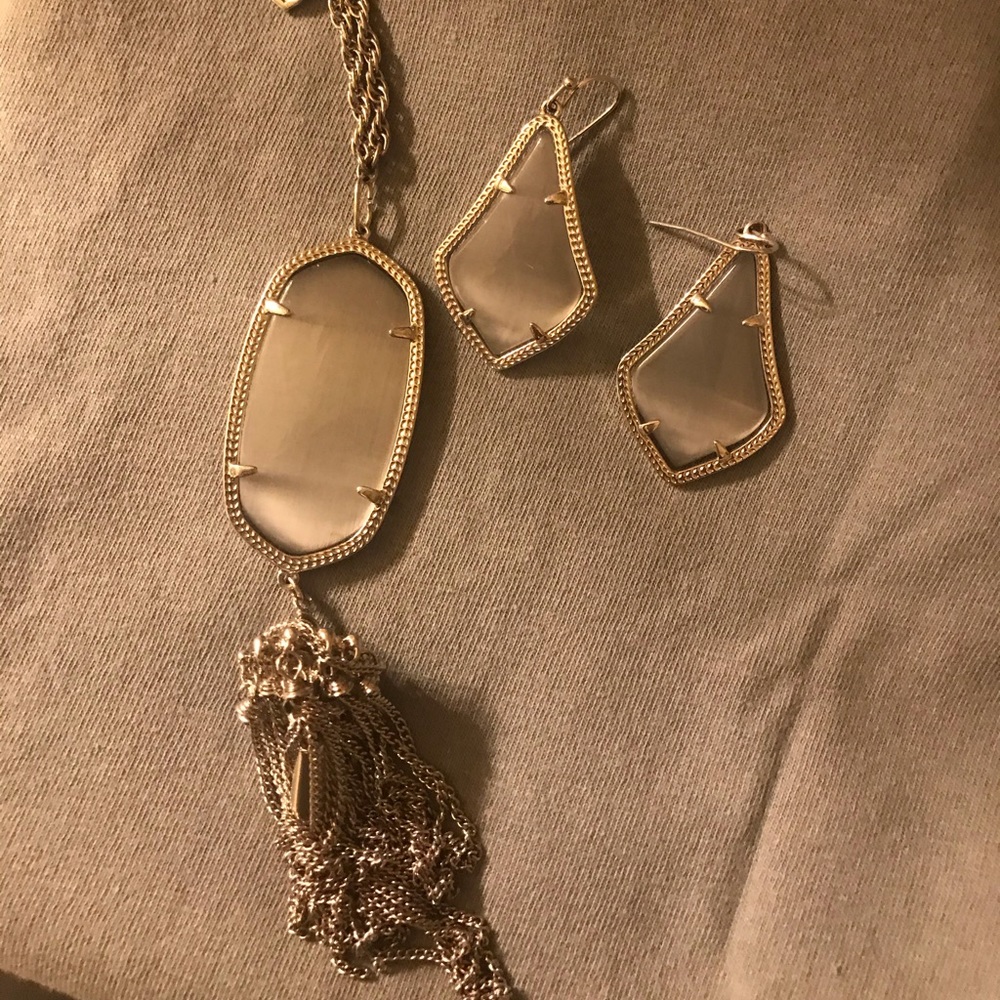 Kendra Scott Set (Slate and Silver)